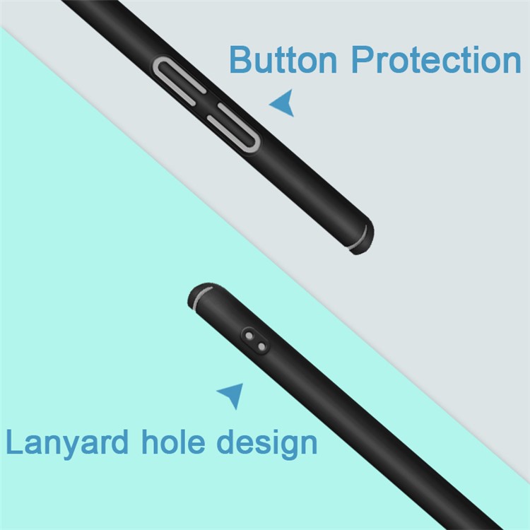 IMAK Jazz Skin Feel Hard PC Case + Screen Protector Film for Huawei P Smart+ / nova 3i - Black-5