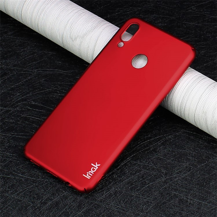 IMAK Jazz Skin Feel Hard PC Shell Case + Screen Protector Film for Huawei P Smart+ / nova 3i - Red-2
