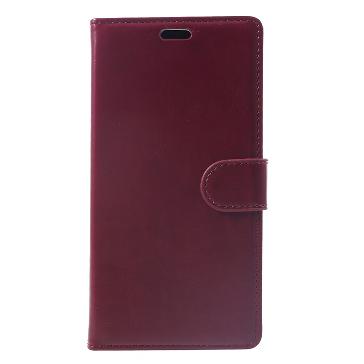Crazy Horse Magnetic Stand Wallet Leather Mobile Phone Case for Huawei Mate 20 Lite - Wine Red-3