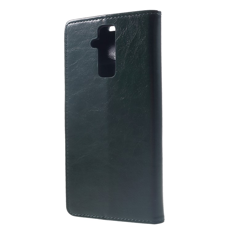 Crazy Horse Magnetic Stand Wallet Leather Mobile Phone Shell for Huawei Mate 20 Lite - Green-2