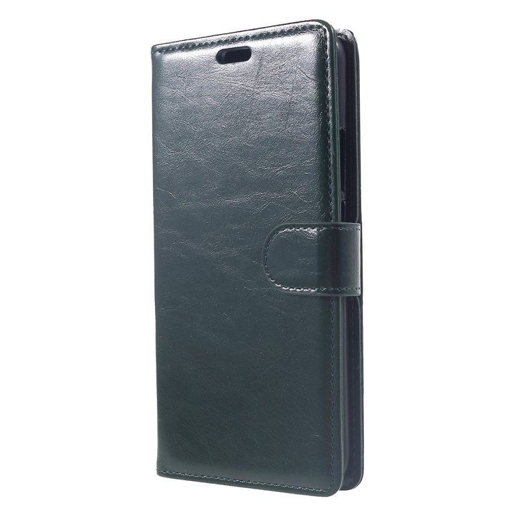 Crazy Horse Magnetic Stand Wallet Leather Mobile Phone Shell for Huawei Mate 20 Lite - Green-3