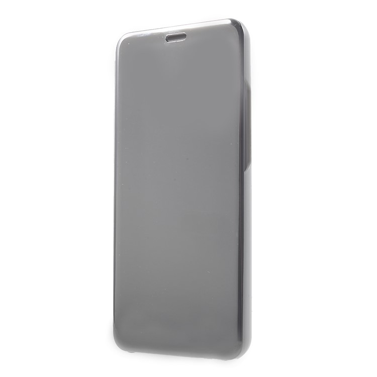 Electroplating Mirror Surface View Window Leather Stand Shell Case for Huawei nova 3i / P Smart+ - Silver-3