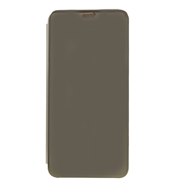 Electroplating Mirror Surface View Window Leather Stand Phone Case for Huawei nova 3i / P Smart+ - Gold-1