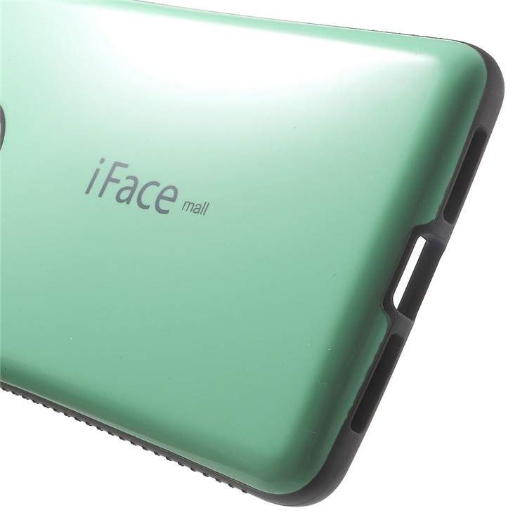 IFACE MALL for Huawei Mate 8 Glossy PC TPU Protector Case - Cyan-4