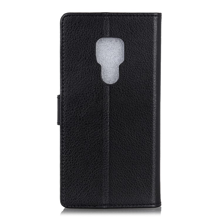 Lichia Pele Carteira Estojo De Couro Para Huawei Mate 20 - Preto-4