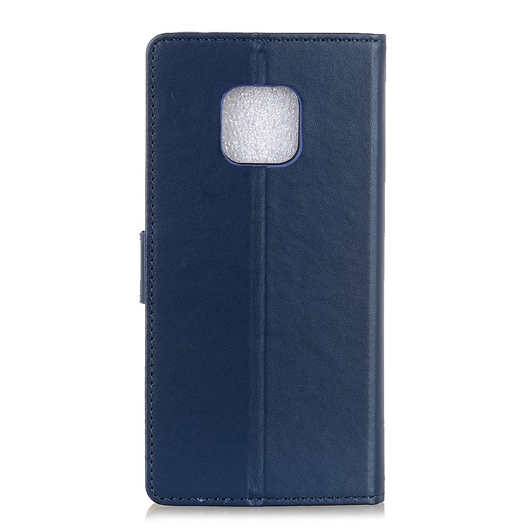 Leather Wallet Stand Flip Phone Protective Case for Huawei Mate 20 Pro - Dark Blue-3