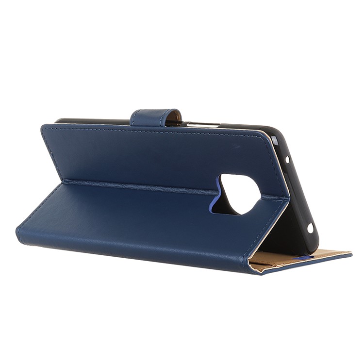 Leather Wallet Stand Flip Phone Protective Case for Huawei Mate 20 Pro - Dark Blue-4