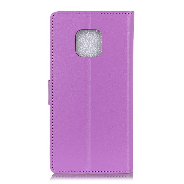 Leather Wallet Stand Flip Cell Phone Cover for Huawei Mate 20 Pro - Purple-3