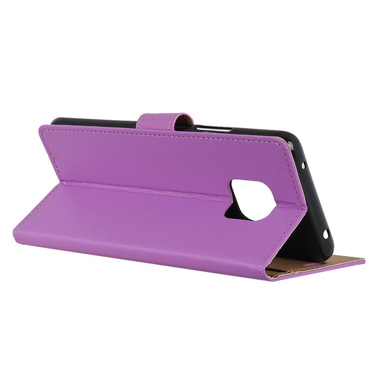 Leather Wallet Stand Flip Cell Phone Cover for Huawei Mate 20 Pro - Purple-4