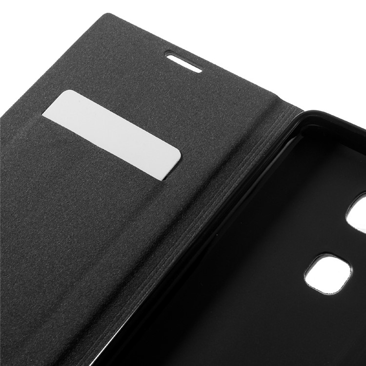 Dual-color Leather Card Holder Phone Case for Huawei Honor 5X/X5/GR5 - Black-9