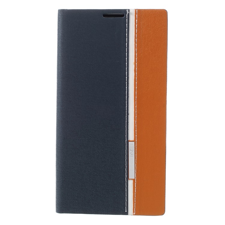 Dual-color Leather Card Holder Phone Case for Huawei Honor 5X/X5/GR5 - Blue-3