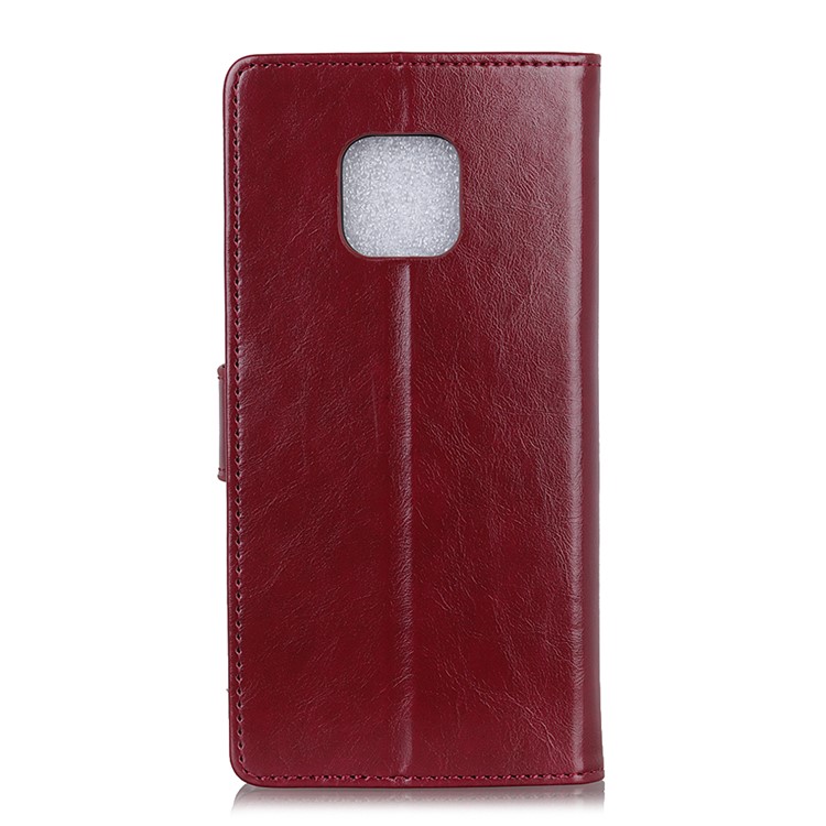 For Huawei Mate 20 Pro Crazy Horse Leather Wallet Phone Shell with Stand - Red-5