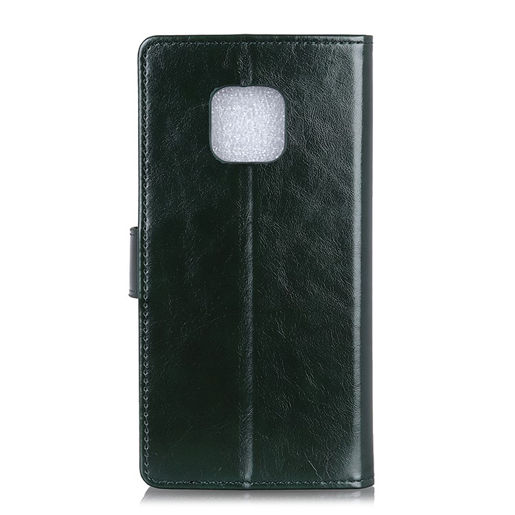 For Huawei Mate 20 Pro Crazy Horse Leather Flip Phone Cover Stand Wallet Case - Green-4