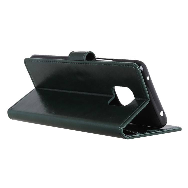 For Huawei Mate 20 Pro Crazy Horse Leather Flip Phone Cover Stand Wallet Case - Green-6