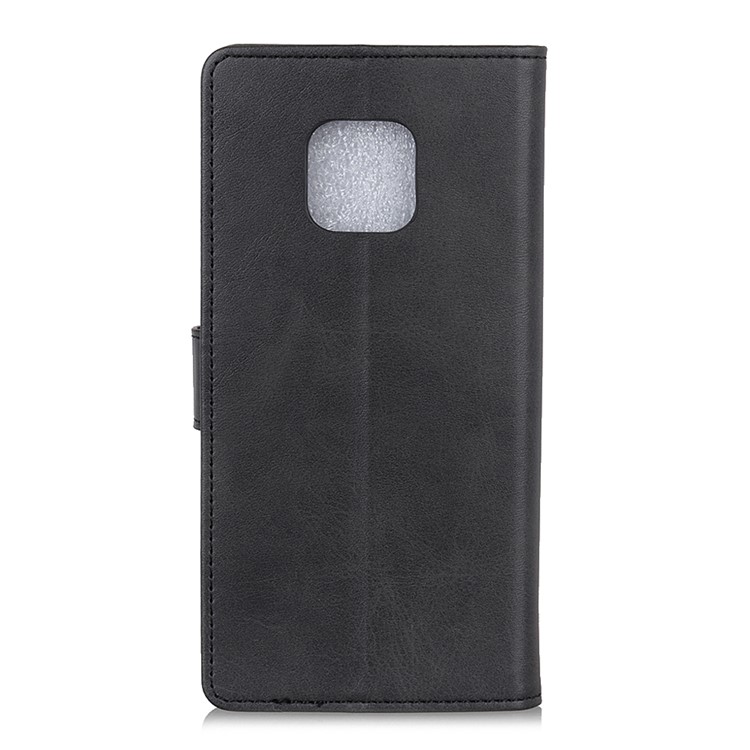 For Huawei Mate 20 Pro Matte PU Leather Wallet Magnetic Protective Case - Black-7