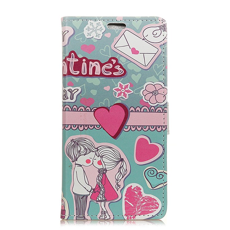 Pattern Printing Wallet Stand Leather Flip Case for Huawei Mate 20 Pro - Love Elements Pattern-2
