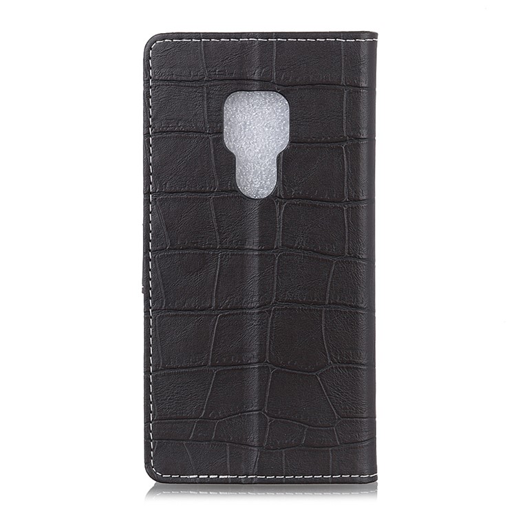 Vintage Crocodile Texture PU Leather Wallet Flip Case for Huawei Mate 20 - Black-3
