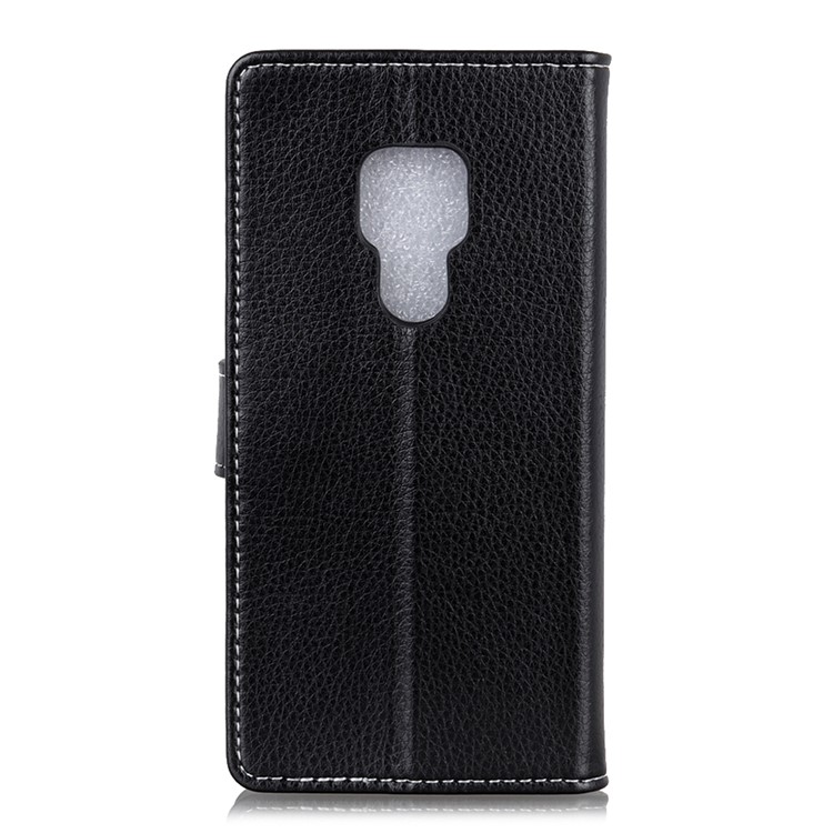 Litchi Texture Wallet Stand Leather Phone Case for Huawei Mate 20 - Black-3