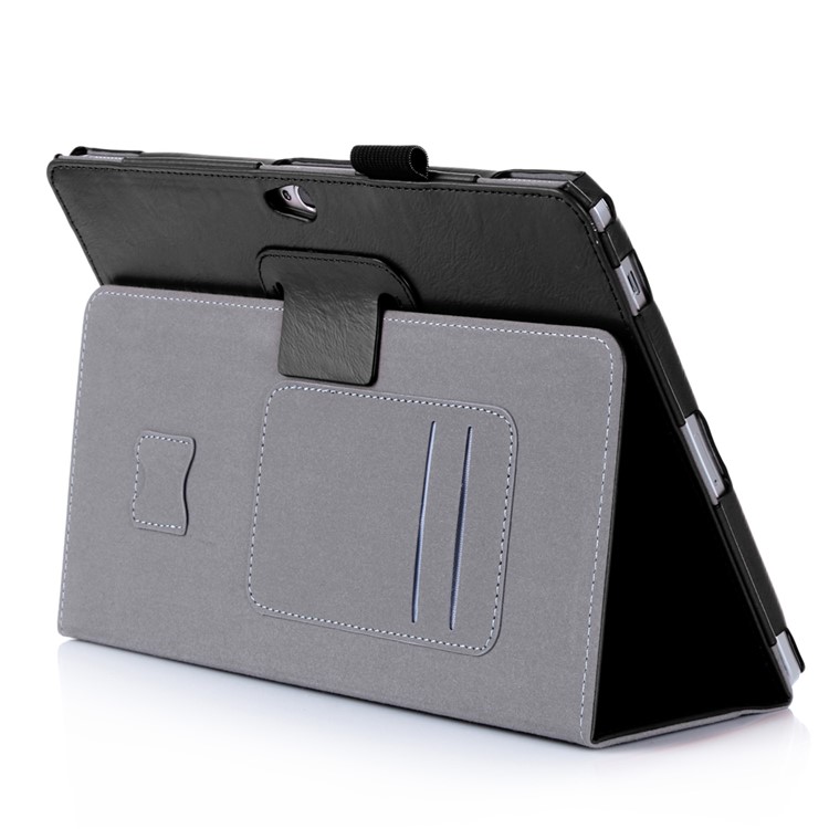 Leather Case with Elastic Hand Strap for Huawei MediaPad M2 10.0 - Black-5