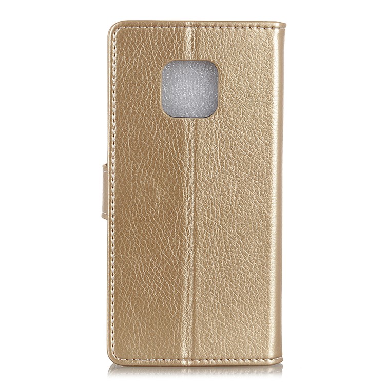 For Huawei Mate 20 Pro Litchi Grain Wallet Stand Leather Phone Case - Gold-2