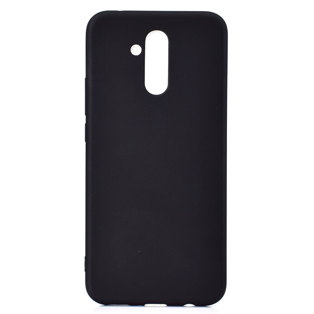 Étui Protecteur TPU de Couleur Unie Continue Pour Huawei Mate 20 Lite - le Noir