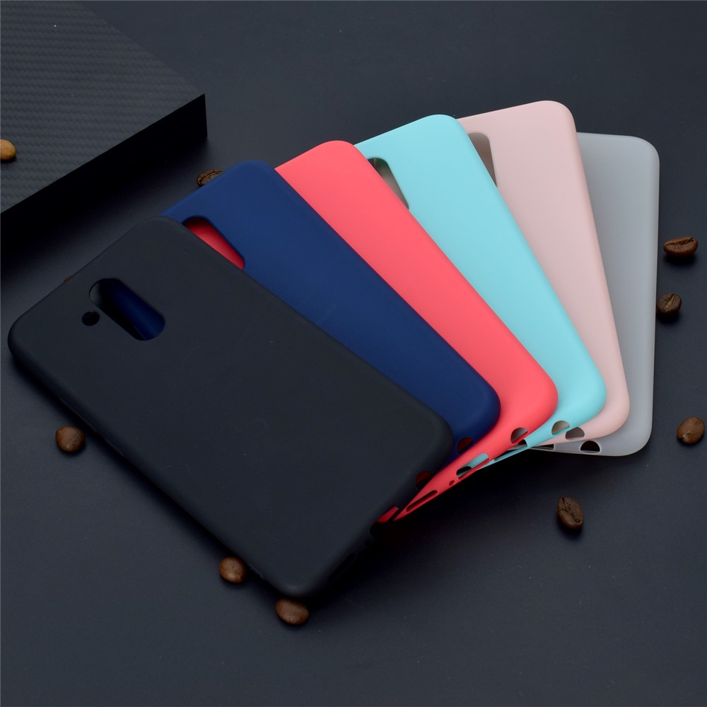 Solid Color Matte TPU Protector Case for Huawei Mate 20 Lite - Black-7