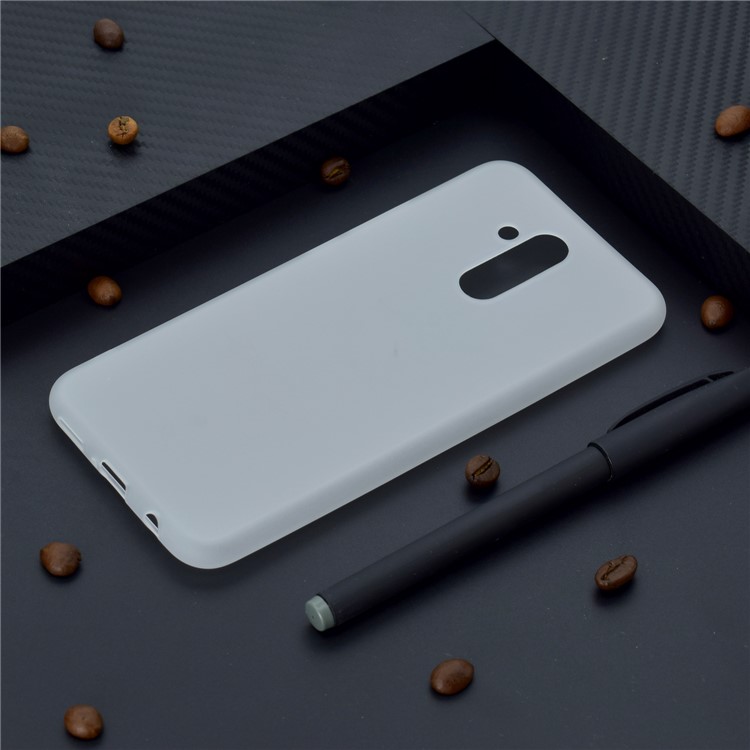 Solid Color Matte TPU Protector Cover for Huawei Mate 20 Lite - White-6
