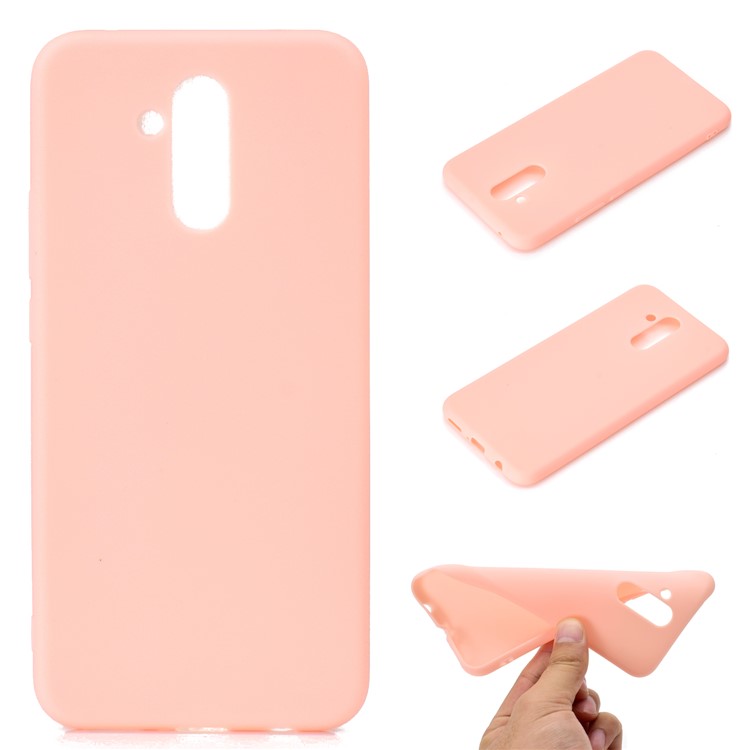 Solid Color Matte TPU Flexible Protection Shell for Huawei Mate 20 Lite - Pink-1