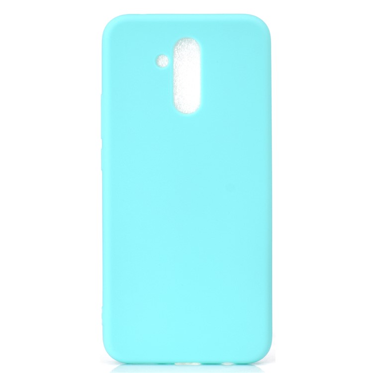 Solid Color Matte TPU Back Mobile Phone Case for Huawei Mate 20 Lite - Cyan-2