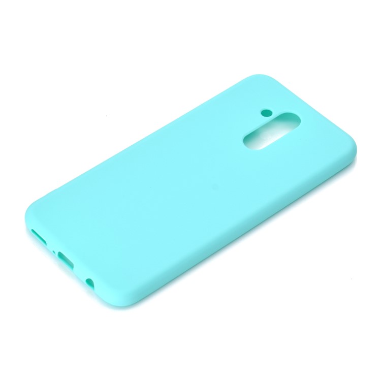Solid Color Matte TPU Back Mobile Phone Case for Huawei Mate 20 Lite - Cyan-3