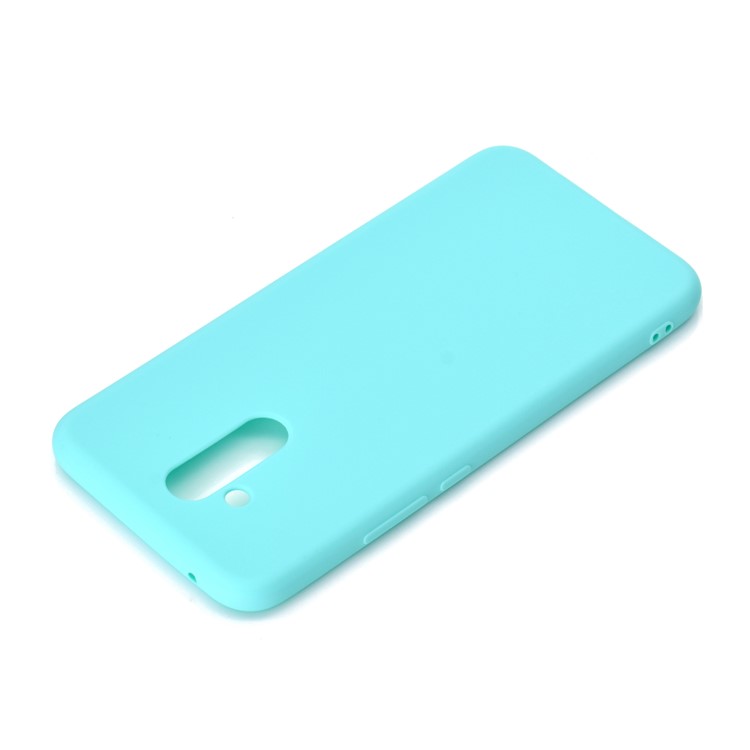 Solid Color Matte TPU Back Mobile Phone Case for Huawei Mate 20 Lite - Cyan-4