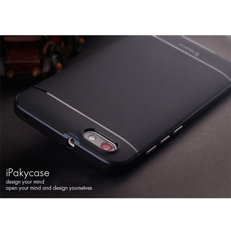 IPAKY Hybrid Case PC Frame + TPU Cover for Huawei Honor Play 4X - Black-1
