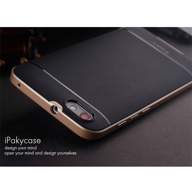 IPAKY 2-Piece PC + TPU Shell Cover for Huawei Honor Play 4X - Gold-1