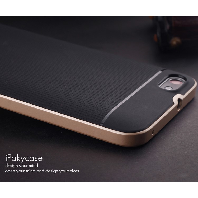 IPAKY 2-Piece PC + TPU Shell Cover for Huawei Honor Play 4X - Gold-6
