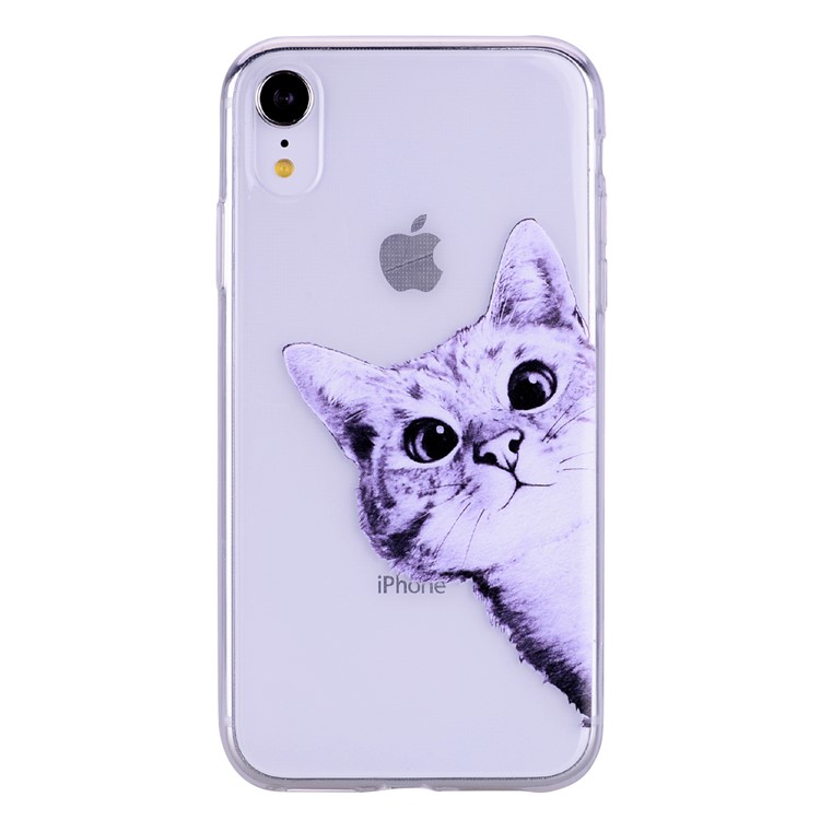 Pattern Printing TPU Case for iPhone XR 6.1 inch - Cat-2