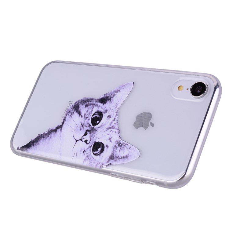 Pattern Printing TPU Case for iPhone XR 6.1 inch - Cat-3