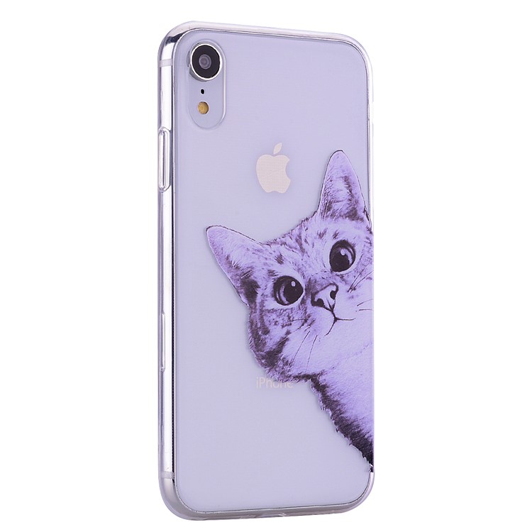 Pattern Printing TPU Case for iPhone XR 6.1 inch - Cat-5