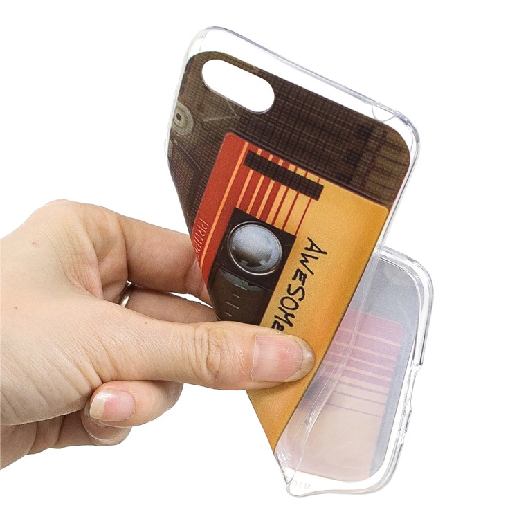 Pattern Printing Soft TPU Phone Shell for Huawei Y5 (2018) / Y5 Prime (2018) / Honor 7s / Play 7 - Cassette Tape-4