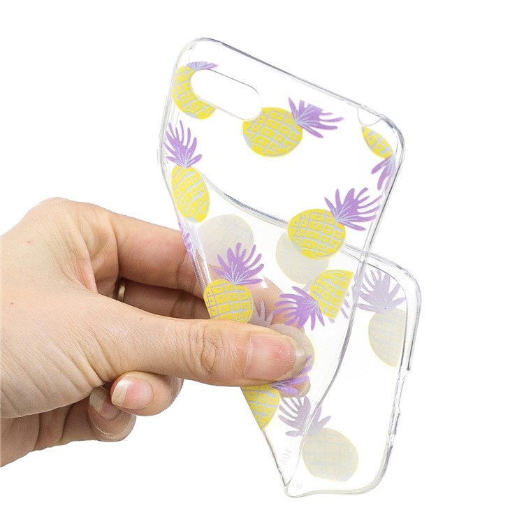Pattern Printing Soft TPU Mobile Cover for Huawei Y5 (2018) / Y5 Prime (2018) / Honor 7s / Play 7 - Pineapple-4