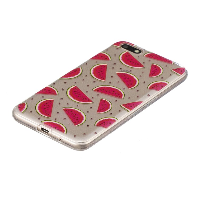 Pattern Printing Soft TPU Mobile Phone Casing for Huawei Y5 (2018) / Y5 Prime (2018) / Honor 7s / Play 7 - Watermelon-2