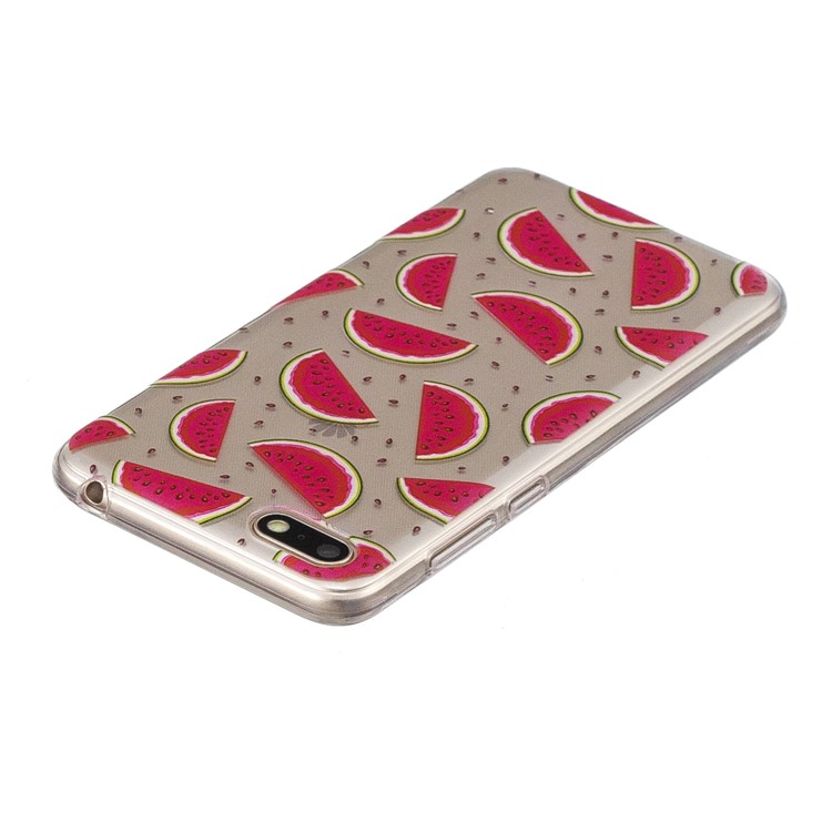 Pattern Printing Soft TPU Mobile Phone Casing for Huawei Y5 (2018) / Y5 Prime (2018) / Honor 7s / Play 7 - Watermelon-3