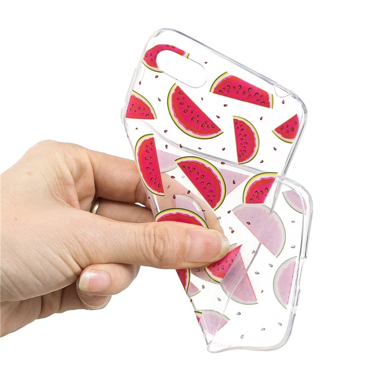 Pattern Printing Soft TPU Mobile Phone Casing for Huawei Y5 (2018) / Y5 Prime (2018) / Honor 7s / Play 7 - Watermelon-4