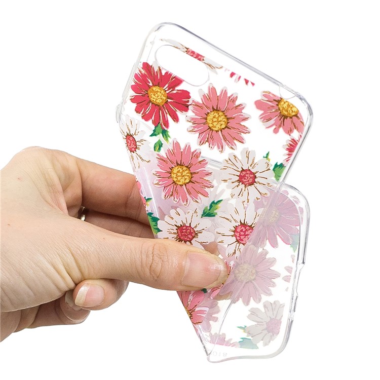 Pattern Printing Soft TPU Cover Shell for Huawei Y5 (2018) / Y5 Prime (2018) / Honor 7s / Play 7 - Daisy Flower-4