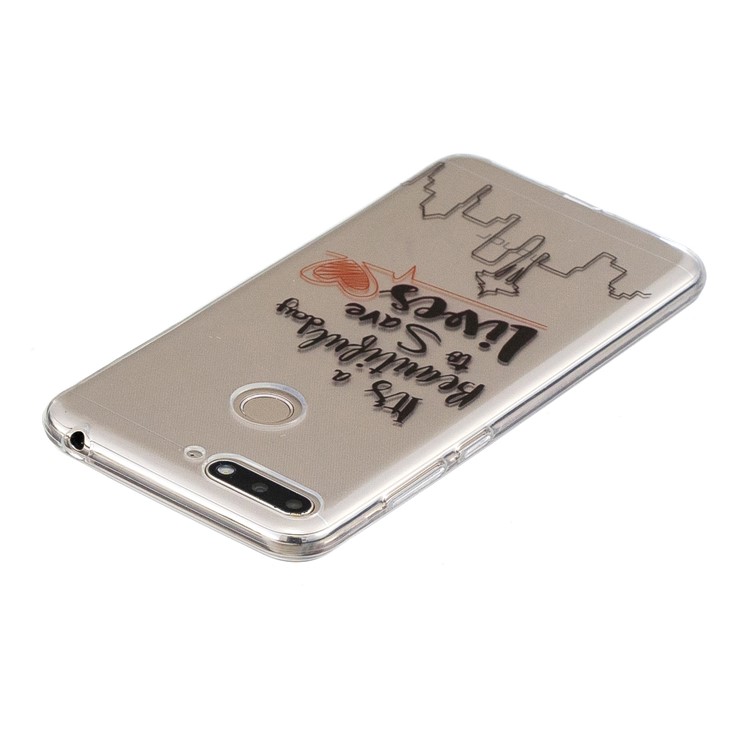 Pattern Printing Flexible TPU Cover for Huawei Y6 (2018) / Honor 7A (without Fingerprint Sensor) - Life Quote-3