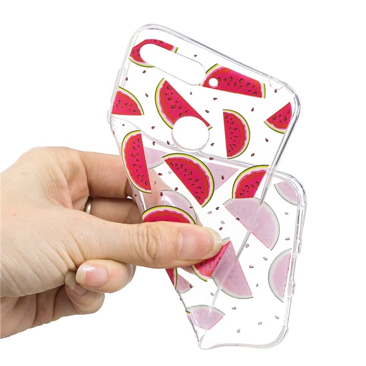 Pattern Printing Flexible TPU Shell for Huawei Y6 (2018) / Honor 7A (without Fingerprint Sensor) - Watermelon-4