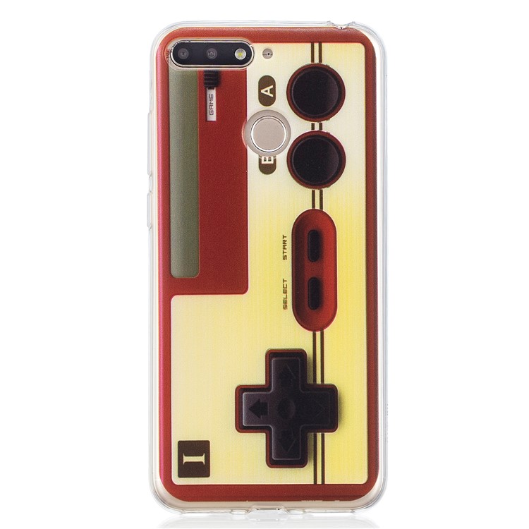 Pattern Printing Flexible TPU Back Case for Huawei Y6 (2018) / Honor 7A (without Fingerprint Sensor) - Game Controller-1
