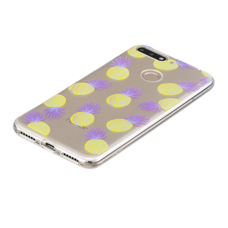 Pattern Printing Flexible TPU Phone Cover for Huawei Y6 (2018) / Honor 7A (without Fingerprint Sensor) - Pineapple-2