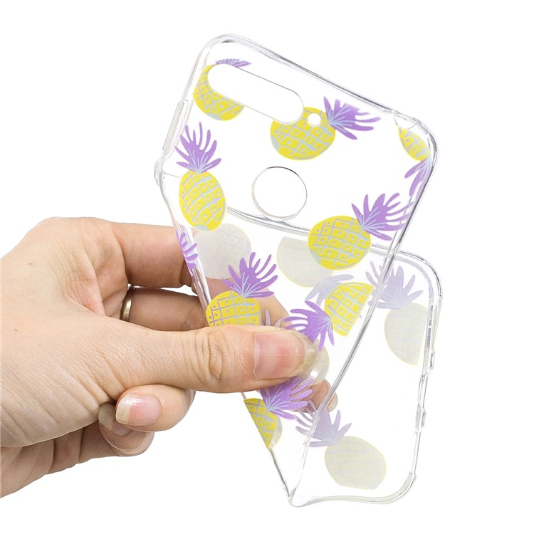Pattern Printing Flexible TPU Phone Cover for Huawei Y6 (2018) / Honor 7A (without Fingerprint Sensor) - Pineapple-4