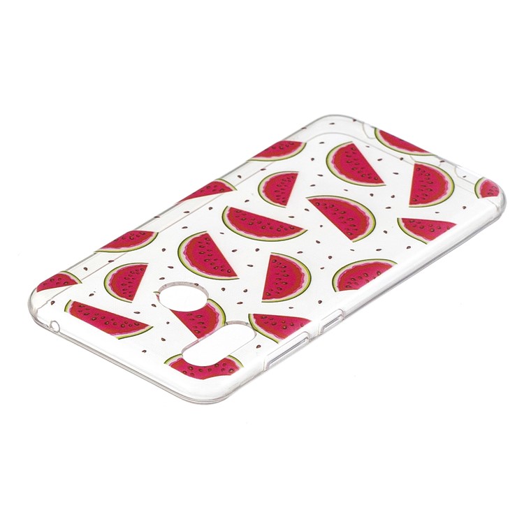 Pattern Printing Flexible TPU Mobile Cover for Huawei Honor Play - Watermelon-3