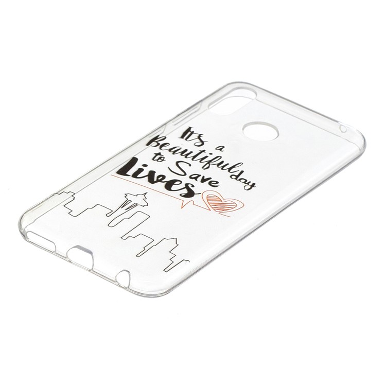 Pattern Printing Flexible TPU Case Mobile Accessory for Huawei Honor Play - Life Quote-2